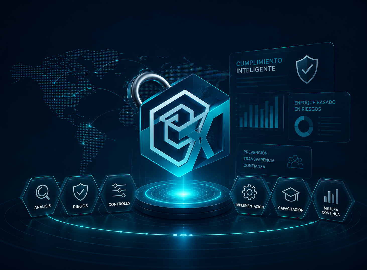 Lexaris: cumplimiento inteligente con enfoque basado en riesgos — análisis, controles, implementación, capacitación y mejora continua